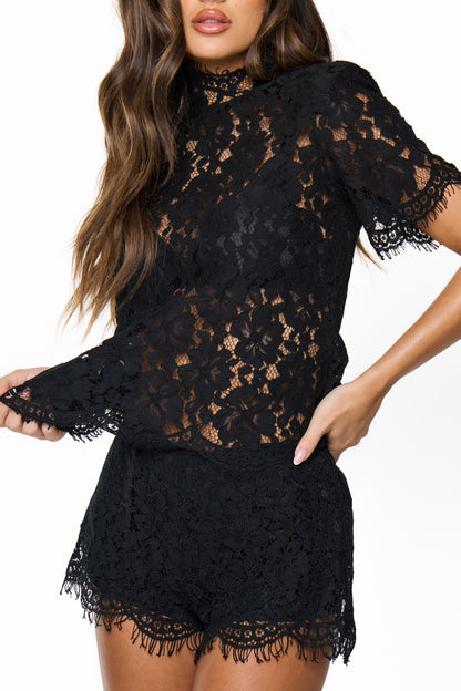BLAIR LACE TOP | BLACK