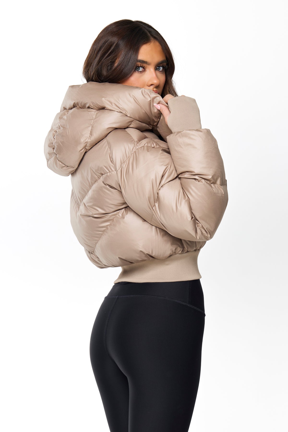PUFFER COAT | TAUPE