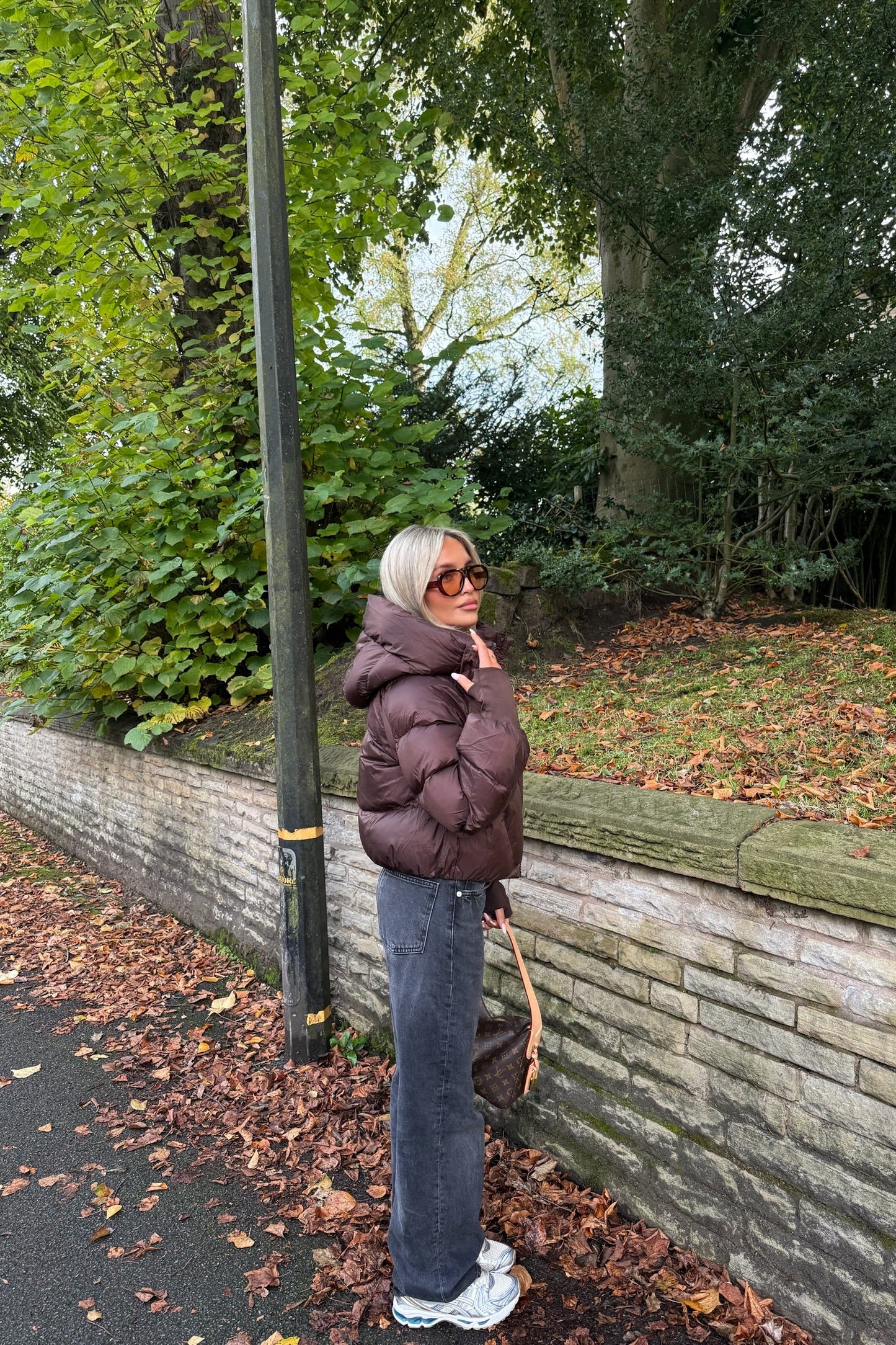 Puffer Coat With Hood | Chocolate Brown