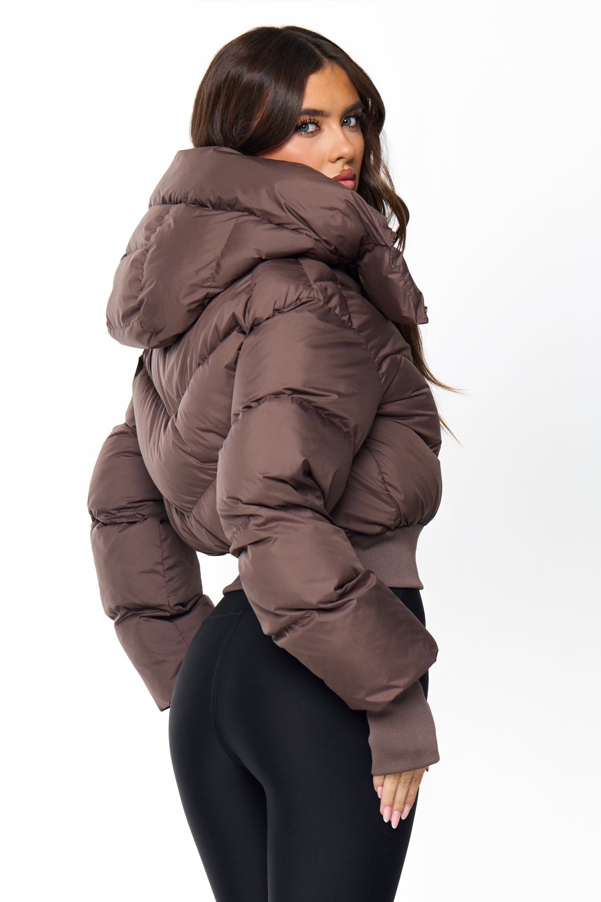 PUFFER COAT | MOCHA BROWN