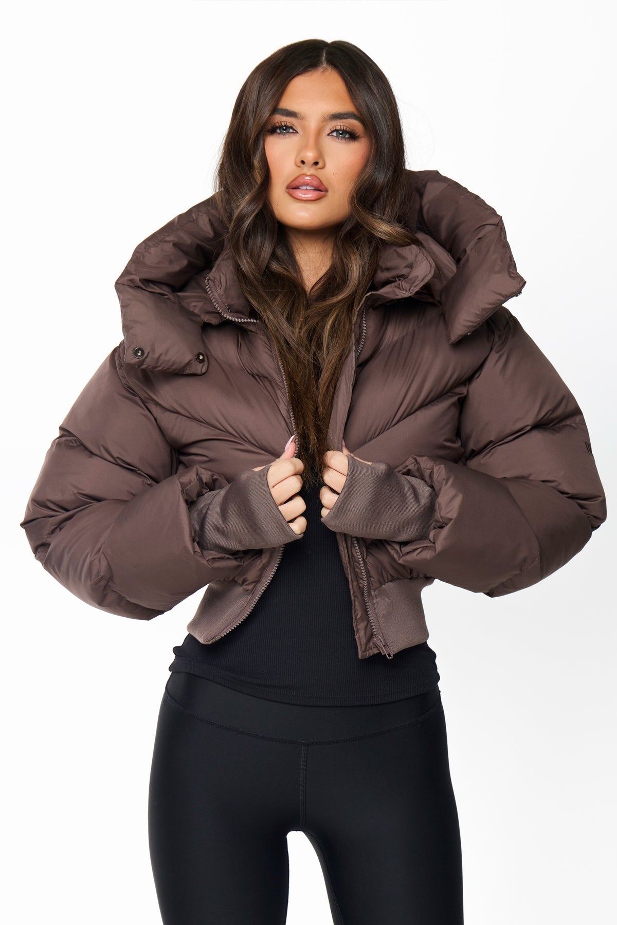 PUFFER COAT | MOCHA BROWN