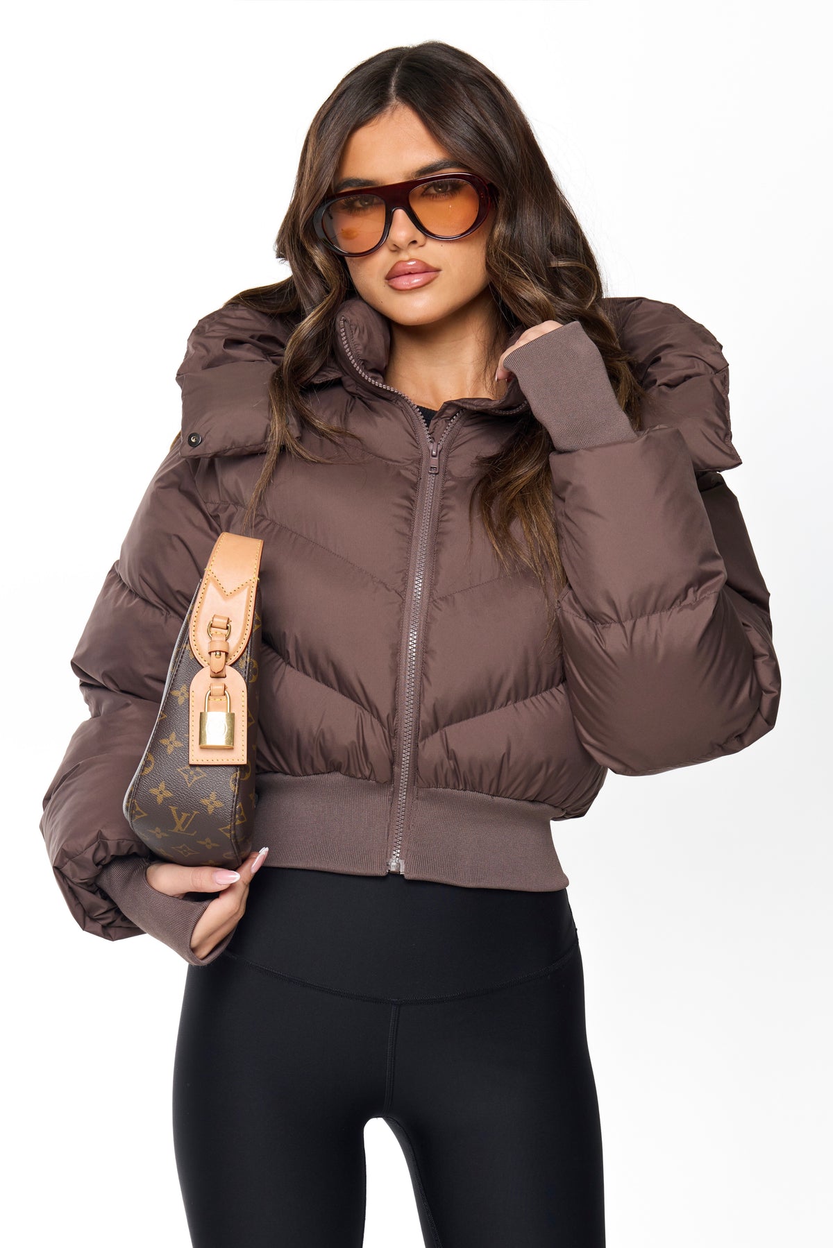 PUFFER COAT | MOCHA BROWN