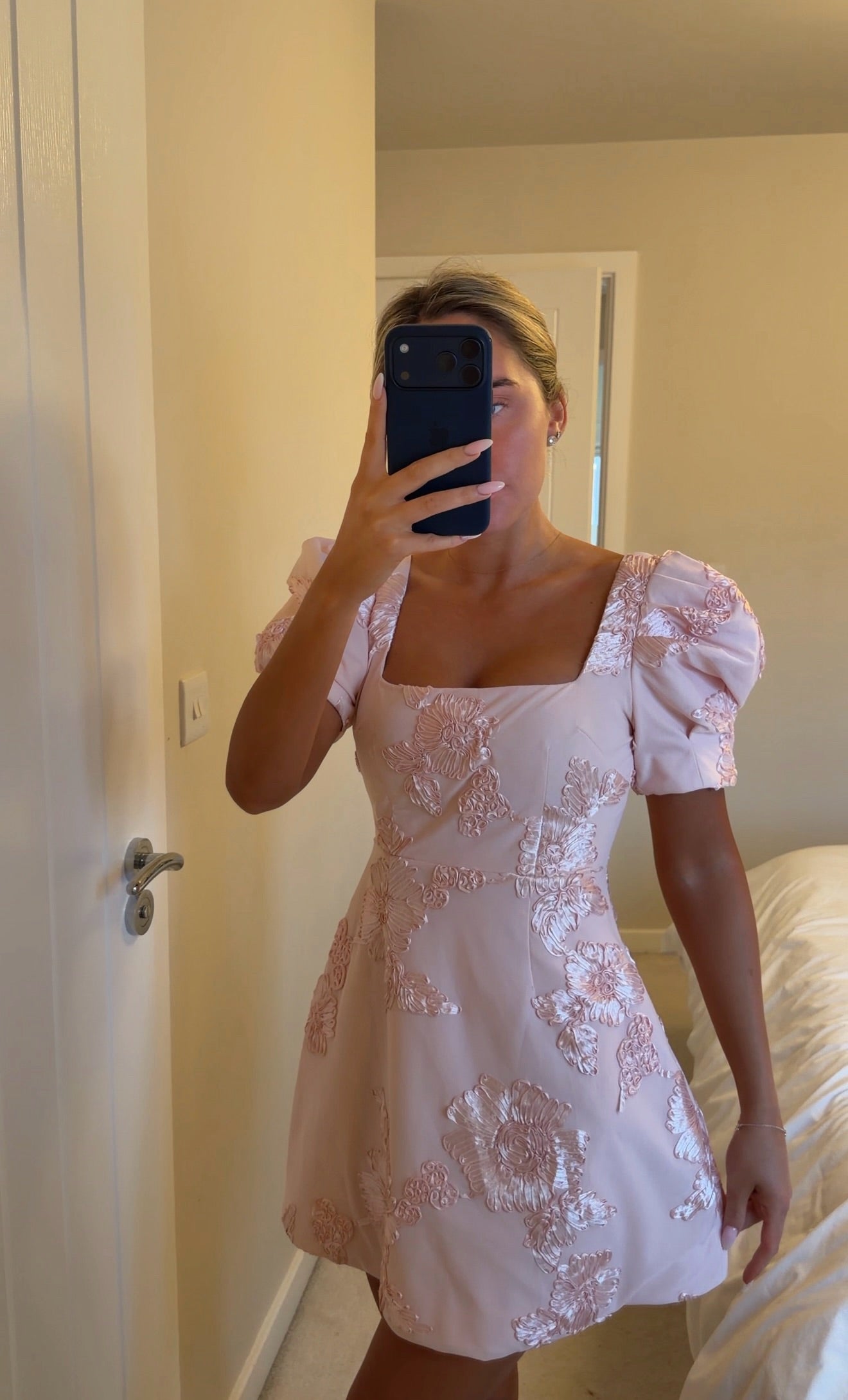 Pink rose sample dress