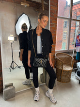 Load image into Gallery viewer, BONNIE BLACK BOMBER JACKET
