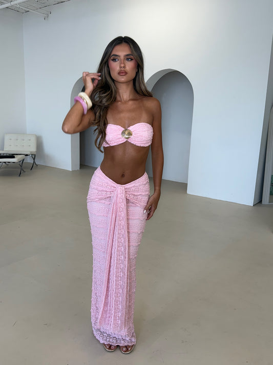 ‘SYDNEY’ Seashell Two Piece Set - Pink