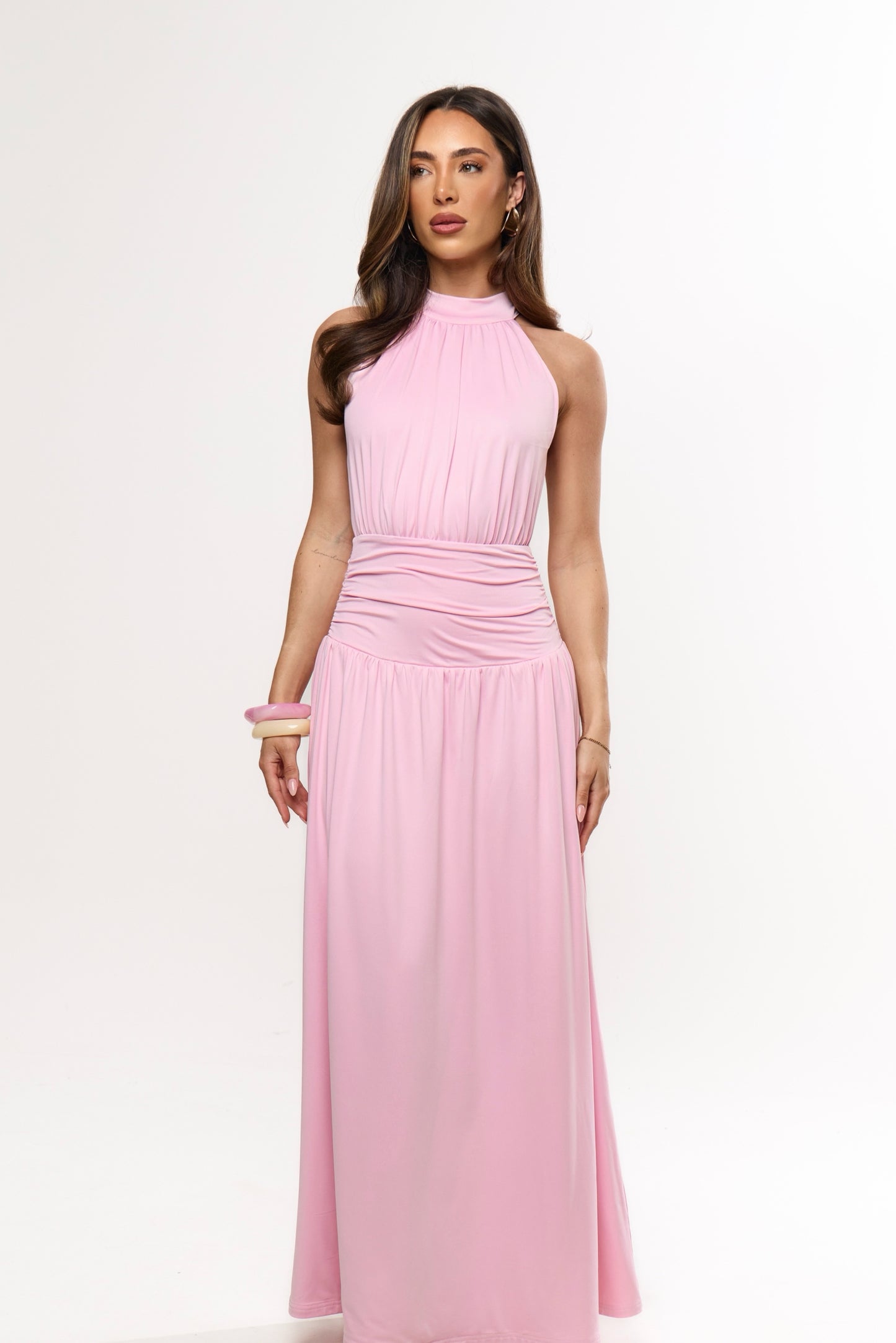 LILIA MAXI DRESS | BABY PINK